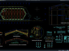detail elevasi struktur baja kapel