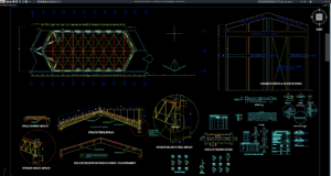 detail elevasi struktur baja kapel