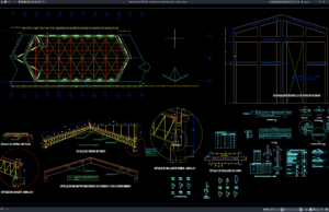 detail elevasi struktur baja kapel
