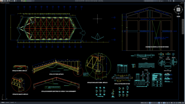 detail elevasi struktur baja kapel