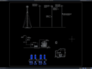 detail listrik menara guyed trylon