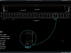 Download Gambar Detail Penampang Girder Jembatan DWG AutoCAD detail penampang girder jembatan