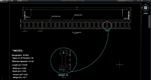 detail penampang girder jembatan