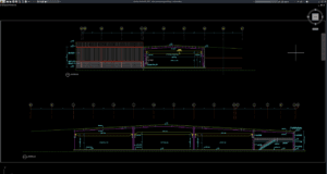 detail penampang pabrik baja