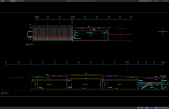 detail penampang pabrik baja