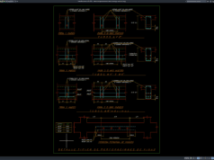 detail pengeboran balok (beam drilling)