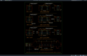 detail pengeboran balok (beam drilling)