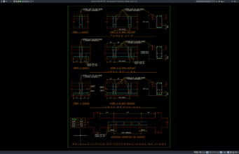 detail pengeboran balok (beam drilling)