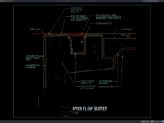 Download Gambar Detail Saluran Overflow Kolam Renang DWG AutoCAD detail saluran overflow kolam renang