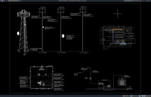 detail skema listrik menara antena