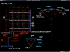 detail tangga ganda atrium