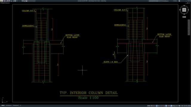 detail tulangan kolom interior detail tulangan kolom interior