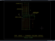 detail tulangan kolom sudut