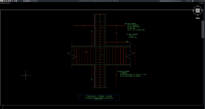 detail tulangan sambungan kolom dan pelat lantai