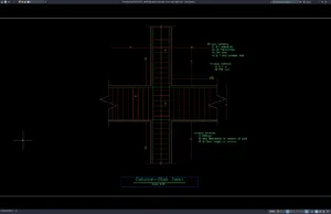 Download Gambar Detail Tulangan Sambungan Kolom dan Pelat Lantai DWG AutoCAD detail tulangan sambungan kolom dan pelat lantai
