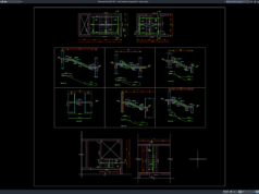 Download Gambar Detail Tulangan Tangga Beton DWG AutoCAD detail tulangan tangga beton