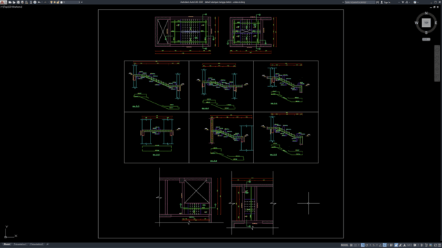detail tulangan tangga beton