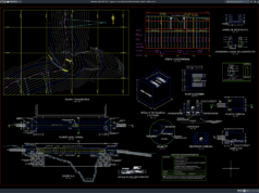 Download Aqueduct Concrete Plan Profile and Section Details DWG AutoCAD aqueduct concrete plan profile and section details
