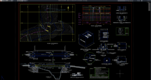 aqueduct concrete plan profile and section details