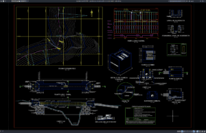 aqueduct concrete plan profile and section details