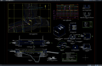 aqueduct concrete plan profile and section details