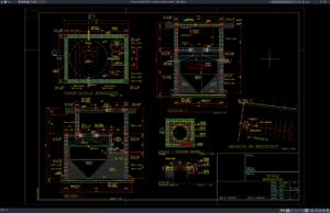 Download Biodigester Structural Details DWG AutoCAD biodigester structural details