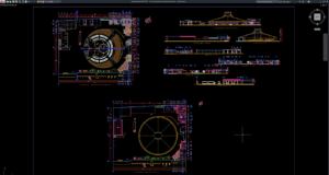 circus layout plan and elevation details