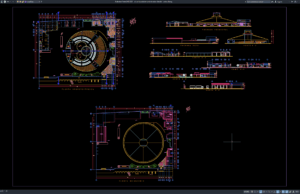 Download Circus Layout Plan and Elevation Details DWG AutoCAD circus layout plan and elevation details