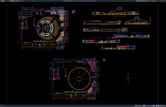 circus layout plan and elevation details