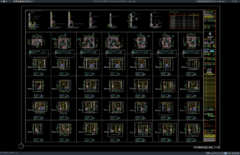 Download Denah dan Tampak Toilet Umum DWG AutoCAD denah dan tampak toilet umum