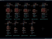 Download Gambar Detail Base Plate Kolom Baja DWG AutoCAD detail base plate kolom baja