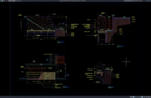 Download Gambar Detail Dek Tangga (Deck Stairs) DWG AutoCAD detail dek tangga (deck stairs)