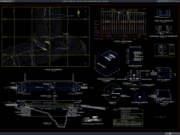 Download Detail Denah, Profil, dan Potongan Saluran Air Beton DWG AutoCAD detail denah, profil, dan potongan saluran air beton
