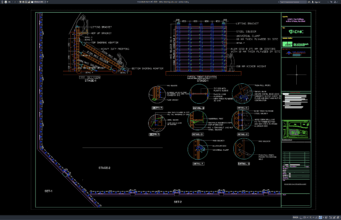 Download Gambar Detail Dinding Satu Sisi DWG AutoCAD detail dinding satu sisi