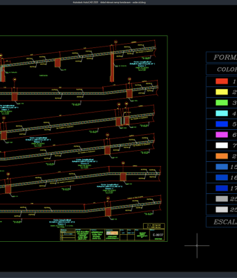 Download Gambar Detail Elevasi Ramp Kendaraan DWG AutoCAD detail elevasi ramp kendaraan