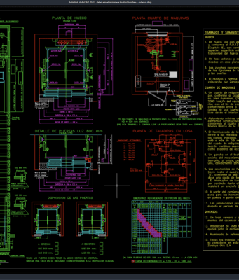 Download Detail Elevator Menara Kontrol Bandara DWG AutoCAD detail elevator menara kontrol bandara