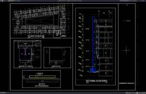 Download Gambar Detail Hoist Lift Penumpang DWG AutoCAD detail hoist lift penumpang