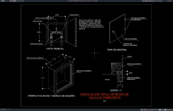 detail instalasi niche gate valve