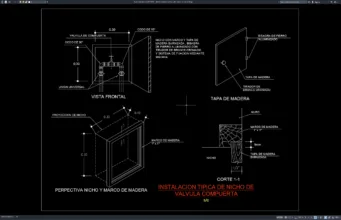 detail instalasi niche gate valve