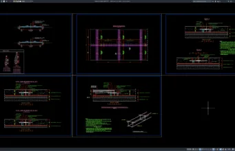 Download Gambar Detail Jalan Cor Beton DWG AutoCAD detail jalan cor beton
