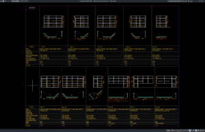 Download Detail Kusen Aluminium Bagian 3 DWG AutoCAD detail kusen aluminium bagian 3