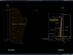 Download Gambar Detail Penampang Retaining Wall DWG AutoCAD detail penampang retaining wall