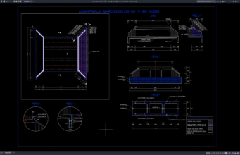 Download Gambar Detail Penulangan Box Culvert Beton DWG AutoCAD detail penulangan box culvert beton