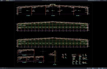 Download Detail Tampak Rangka Baja TAM DWG AutoCAD detail tampak rangka baja tam