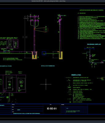 electric pole underground details
