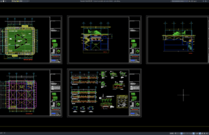 Download Heliport Layout Plan and Section Details DWG AutoCAD heliport layout plan and section details
