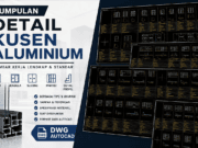 Download Kumpulan Detail Kusen Aluminium DWG AutoCAD kumpulan detail kusen aluminium