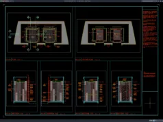 Download Lift Cabin Details DWG AutoCAD lift cabin details