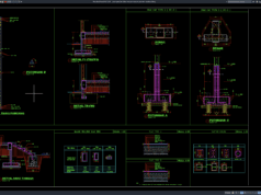 Download Gambar Potongan dan Detail Macam-Macam Pondasi DWG AutoCAD potongan dan detail macam-macam pondasi