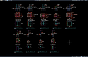 Download Steel Column Base Plate Details DWG AutoCAD steel column base plate details